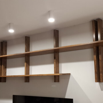 Oak bookcase dark brown