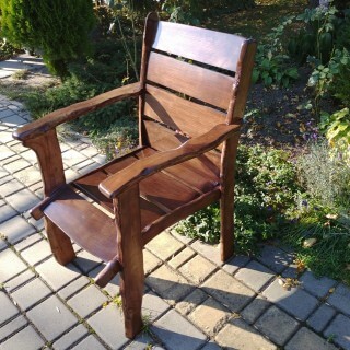 Self-made armchairs - fruit wood