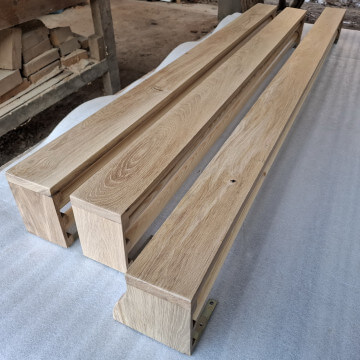 Karnisze dąb szczotkowany