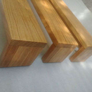Oak lacquer curtain rods