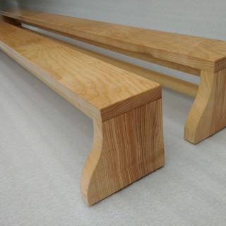 Traditional ash curtain rods