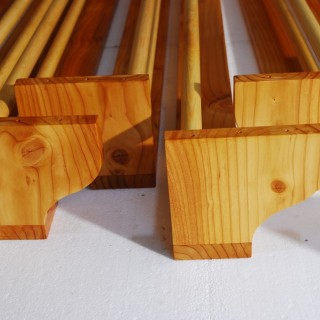 Traditional curtain boards - Larch