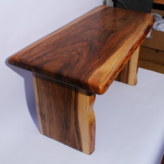 Bench made of Walnut self-made edges
