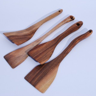 Kitchen spatulas made of Walnut wood