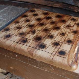 Board for playing checkers or chess Oak