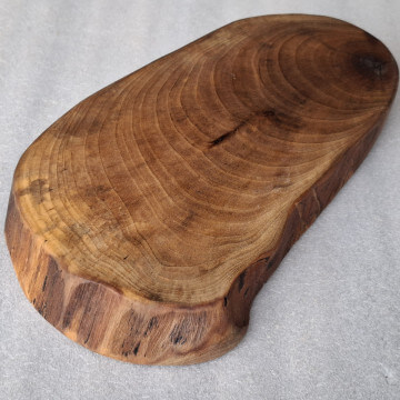 Walnut slice kitchen saucer 32 x 16 x 3.5cm