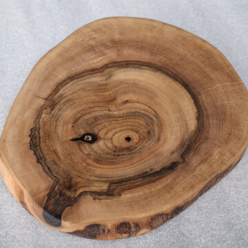Walnut slice kitchen coaster 20 x 2cm