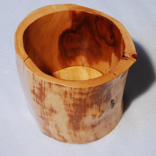 Cutlery Container made of Apple wood