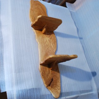 Vertical shelf brushed Oak