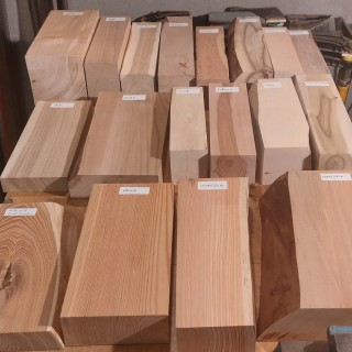 Wood samples of&nbsp;18 species