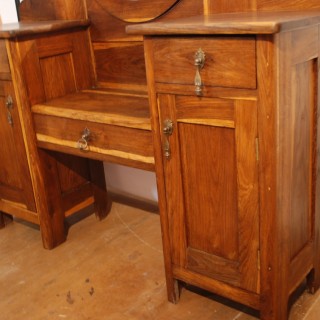 Pre-war Dressing Table from Old Oak after Renovation