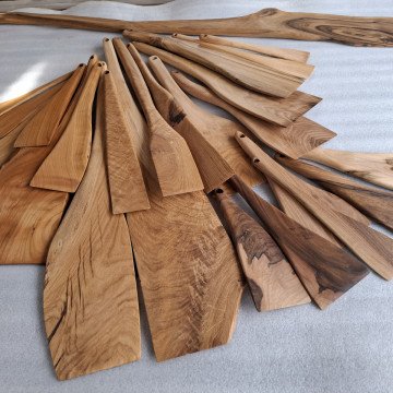 Kitchen utensils - spatulas, pestles and boards